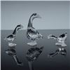 Image 1 : 3pc Swarovski Crystal Figurine- Goose Mother, Gosling Tom & Harry