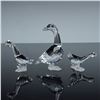 Image 2 : 3pc Swarovski Crystal Figurine- Goose Mother, Gosling Tom & Harry