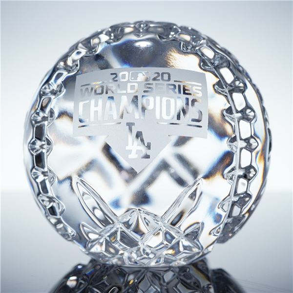 Waterford Crystal Baseball, 2020 World Series Champions Los Angeles Dodgers