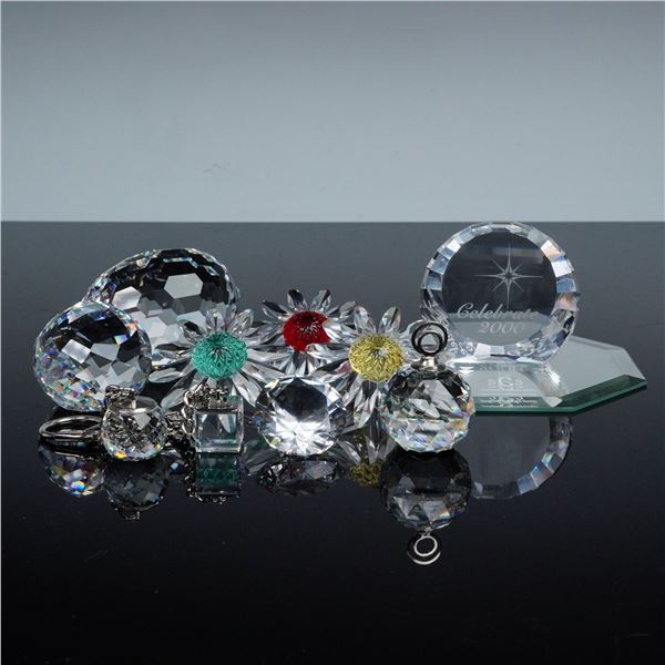 11pc Swarovski Crystal Renewal Gifts plus Plaque, Paperweight & Mirror Base