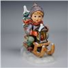 Image 1 : Goebel Hummel Porcelain Figurine, Ride into Christmas 726
