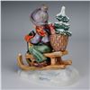 Image 2 : Goebel Hummel Porcelain Figurine, Ride into Christmas 726