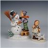 Image 1 : 2pc Goebel Hummel Porcelain Figurines, Making New Friends & Christmas Treat