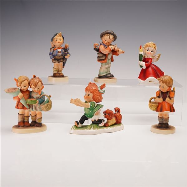 6pc Goebel Hummel Porcelain Figurines Including Napco Christmas Angel
