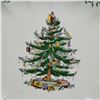 Image 2 : 4pc Spode Porcelain Christmas Tree Serving Dishes, Bowls & Platter
