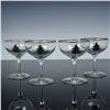 Image 1 : 4pc Cuthbertson Sherbet Glasses, Christmas Tree