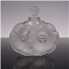 Lalique Crystal Perfume Bottle with Stopper, Deux Fleurs