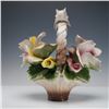 Image 2 : Capodimonte Porcelain Floral Basket