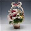 Image 3 : Capodimonte Porcelain Floral Basket