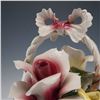 Image 4 : Capodimonte Porcelain Floral Basket
