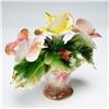 Image 3 : 3pc Capodimonte Porcelain Floral Baskets