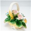 Image 4 : 3pc Capodimonte Porcelain Floral Baskets