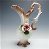 Image 1 : Capodimonte High Relief Floral Porcelain Pitcher