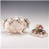 Image 3 : Capodimonte Italian Porcelain Covered Box with Rose Accents