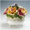 Image 1 : Capodimonte Porcelain Floral Centerpiece Sculpture