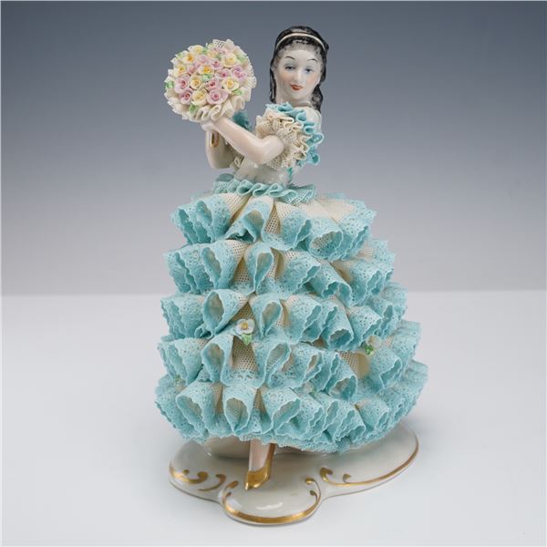 Irish Dresden Porcelain Figurine, Rose of Tralee