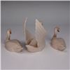 Image 3 : 3pc Laszlo Ispansky for Goebel Figurines, Winged & Little Swans