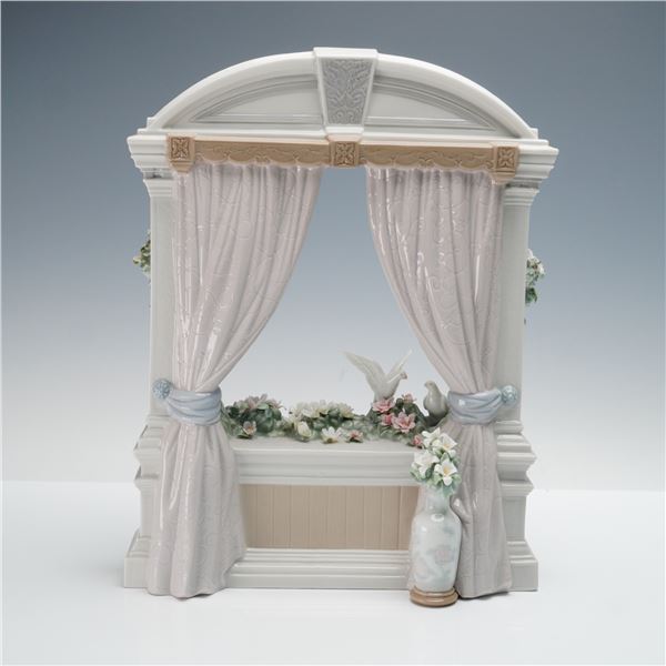 Lladro Porcelain Sculpture, Window in Springtime 1006984