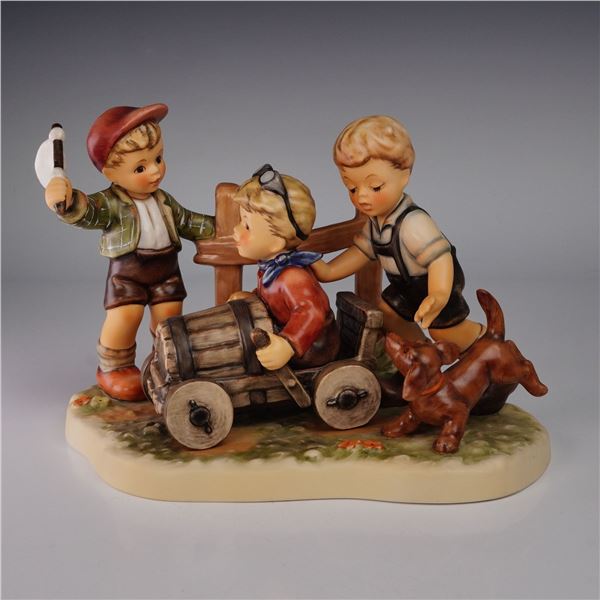 Goebel Hummel Moments in Time Figurine, Soapbox Derby