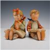 Image 1 : Pair of Goebel Hummel Bookends, Bookworm Boy and Bookworm Girl