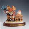 Image 1 : 2pc Goebel Hummel Figurine, Loves Bounty with Base