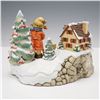 Image 2 : 2pc Goebel Hummel Tidings of Joy Music Base & Good Tiding Figurine