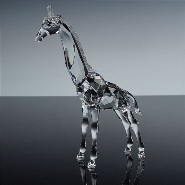 Swarovski Silver Crystal Figurine, Baby Giraffe
