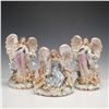 Image 1 : 3pc Fitz and Floyd Classics Angel Figural Candleholders