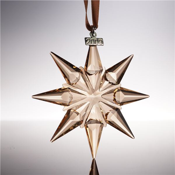 Swarovski Crystal Ornament, 2009 Christmas Gold