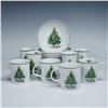 Image 1 : 16pc Salem Porcelain Christmas Eve Mugs and Bowl Sets