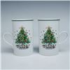 Image 3 : 16pc Salem Porcelain Christmas Eve Mugs and Bowl Sets