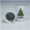 Image 4 : 16pc Salem Porcelain Christmas Eve Mugs and Bowl Sets