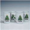 Image 1 : 4pc Salem Christmas Eve Porcelain Mugs
