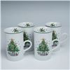 Image 2 : 4pc Salem Christmas Eve Porcelain Mugs