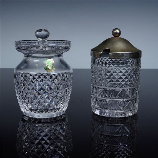 2pc Waterford and Crystal Jelly Jars