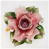 Image 4 : Capodimonte Pink Rose Candle Holder