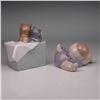Image 2 : NAO by Lladro Figurines: Kittens in Box & Sleeping Puppy Pair