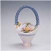 Image 6 : 3pc Lladro Porcelain Figurines, Kitty Surprise and A Basket of Blossoms