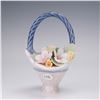 Image 7 : 3pc Lladro Porcelain Figurines, Kitty Surprise and A Basket of Blossoms