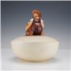 Image 2 : Goebel Hummel Coverd Candy Dish, Chick Girl