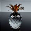 Image 1 : Swarovski Silver Crystal Figurine, Large Pineapple with Smooth Leaves