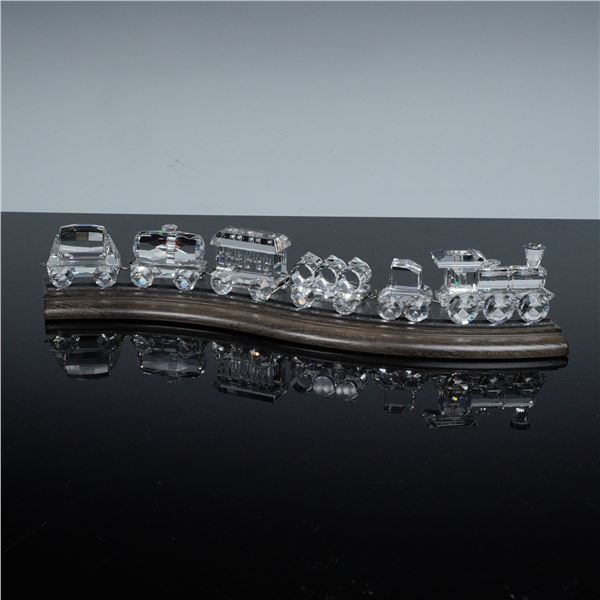 6pc Swarovski Crystal Mini Trainset with Display Stand