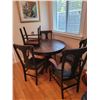Image 8 : Antique Oak Dining Table & Chairs A