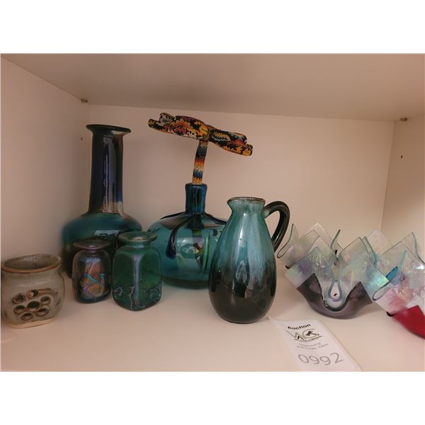 Blue Glass, Candles A