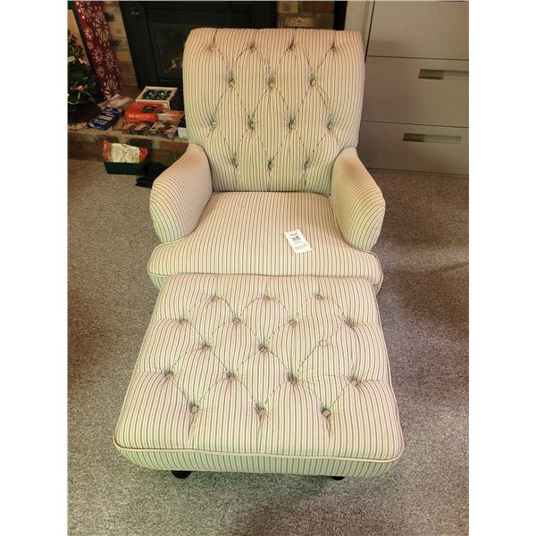 Pier One Chair & Ottoman A