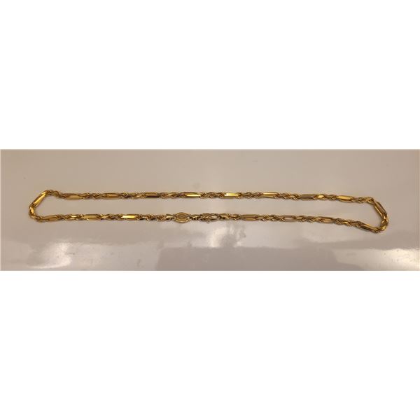 16" Necklace Stamped 14K Gold  From Italy