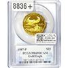 Image 2 : 1987-P $25 Gold Eagle 1/2 oz PCGS PR69 DCAM