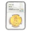 Image 1 : 1924 $20 Gold Double Eagle NGC MS62