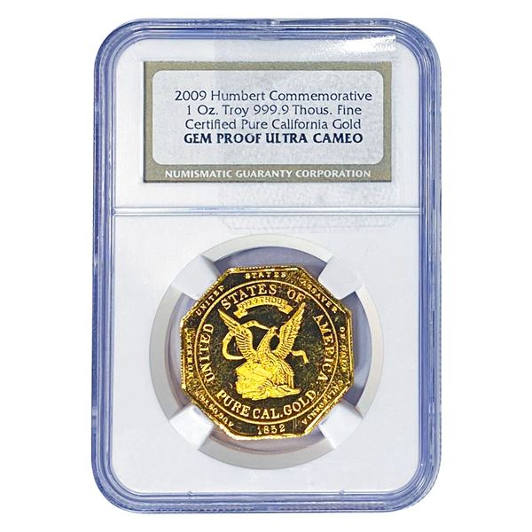 2009 1oz Gold Cali. Round NGC GemProof Ultra Cameo
