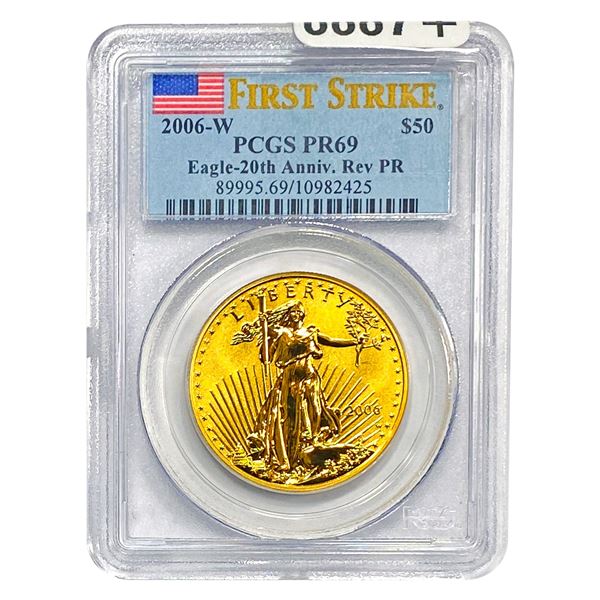 2006-W $50 Gold Eagle 1 oz PCGS PR69